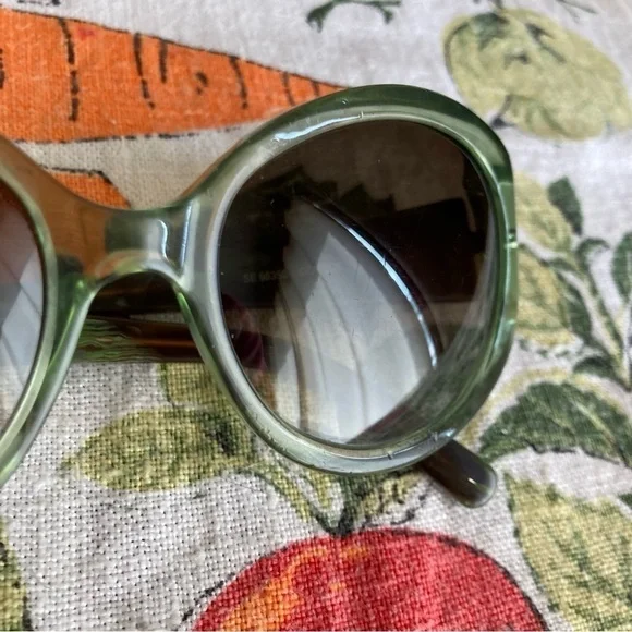 Etro green embellished sunglasses